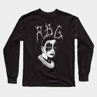 Black Metal Ruth Bader Ginsburg RBG 1 Long Sleeve T-Shirt